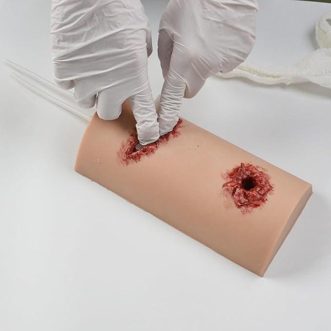 Wound Packing Trainer, Stop The Bleed Practice Kit, Wound Simulator Trainer, Bleeding Control Trainer, Multitask 2-in-1 First Aid Training Kit