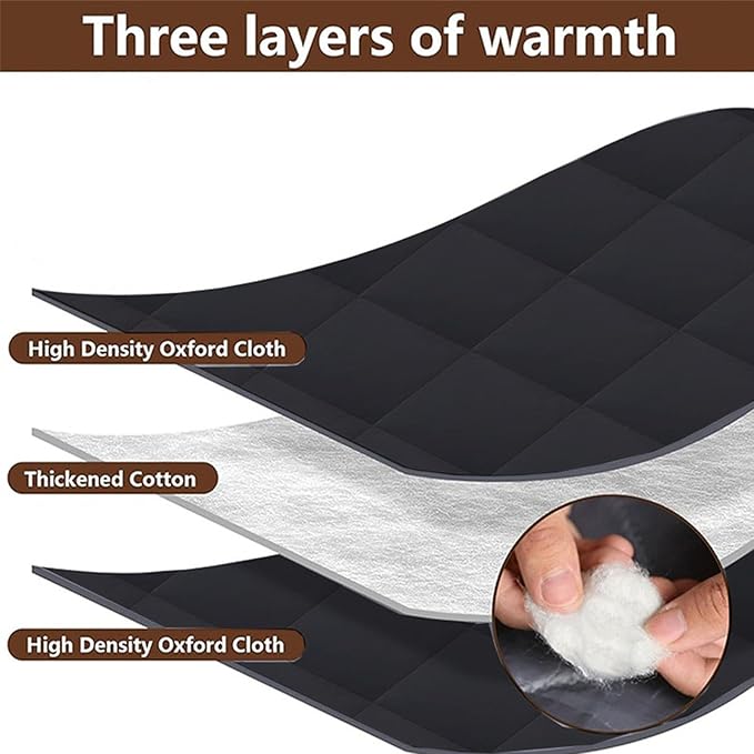 Winter Window Cover - Windproof Insulated Blanket,Cold Weather Window Winterizing Kit | for Bedroom Home Basement Living Room Garage Apartments Office Indoor Cabin