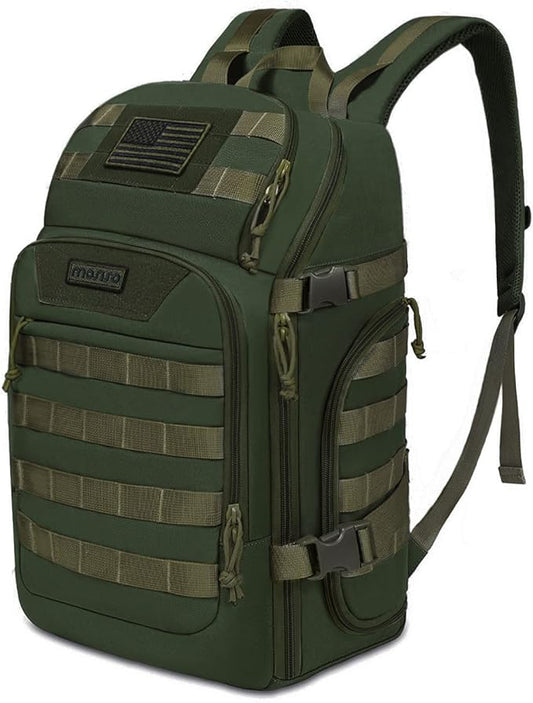 MOSISO 30L Military Tactical Backpack for Men, Army Backpack Military Daypack 3 Day Assault Pack Hiking Rucksack Bug Out Bag, Army Green