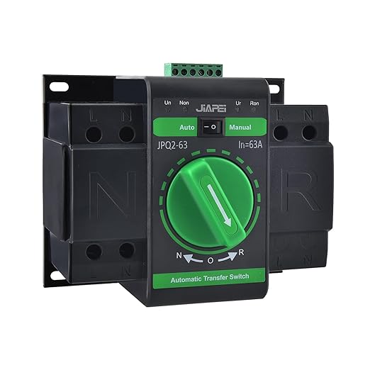 110V 50/60Hz 2P 63A ATS Dual Power Automatic Transfer Switch - Changeover Switch for Generators