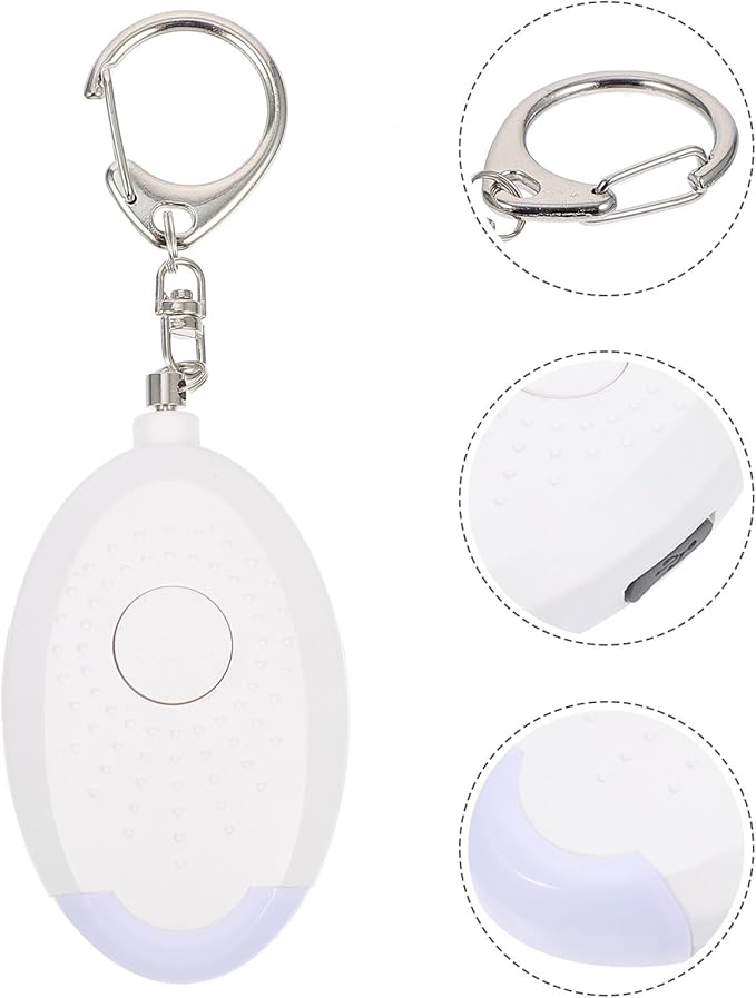 COHEALI Rechargeable Personal Safety Alarm for Women Loud Siren and LED Light Portable Emergency Sound Alarm for Joggers Elderly Night Workers and Outdoor Activities