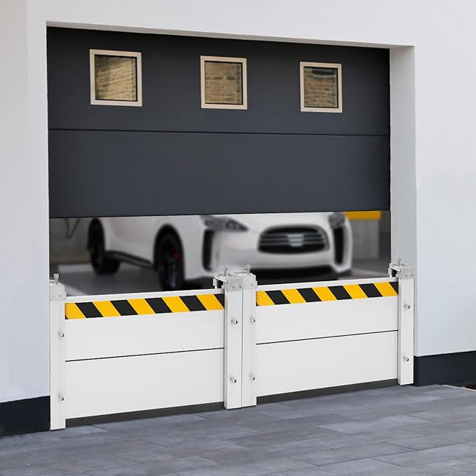 Aluminum Flood Protection Barrier, Reusable Heavy Duty Flood Baffle, Removable Temporary Safe Door, Wall Mount Unit Module Water Barrier, Safe Accessories for Subway Warehouse Factory