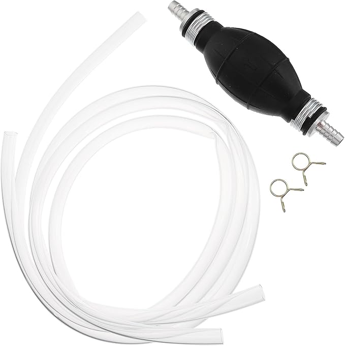 Veemoon One-way Hand Pump Manual Transfer Tool for Gasoline Oil Water Fish Use High Flow Siphon Pump with Thickened Tube for Emergency Liquid Extraction