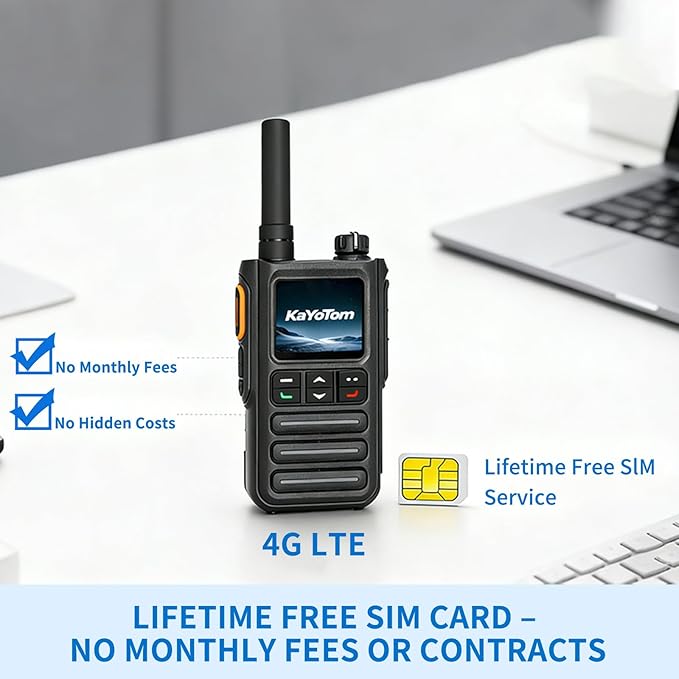 Lifetime Free Rapid GPS Unlimited Range Global Walkie Talkies – Long Range Two Way Radio, IP65 Waterproof, AI Noise Cancellation for Nationwide Outdoor, Logistics, Road Trips & Family (10-Pack)
