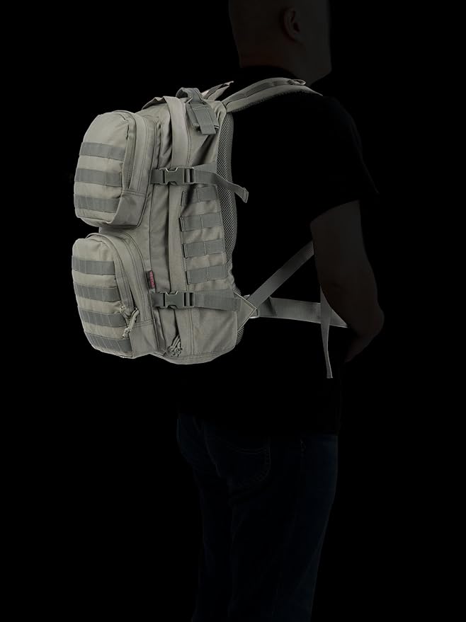 Tactical Backpack Military Survival Pack EDC Daypack Bag MOLLE for Camping Hiking Hunting Bugout Travel 25L