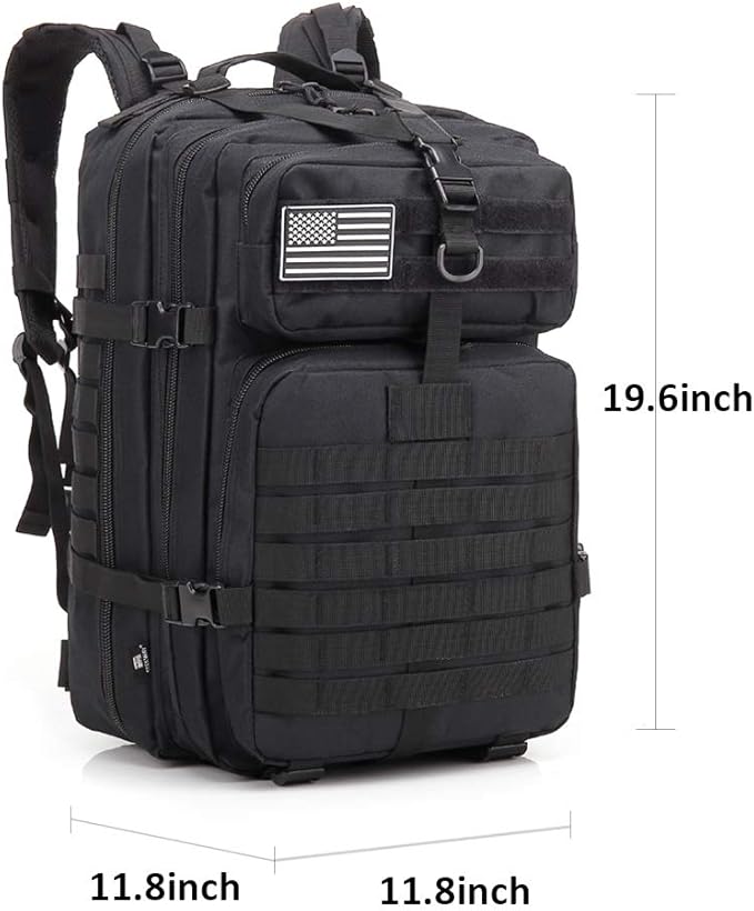 ROARING FIRE Tactical Backpack, Expandable Molle Backpack for The Outdoor, Hiking, 3 Day Pack, Bug Out Bag,