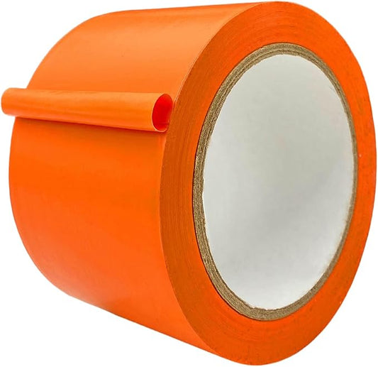 MAT Vinyl Marking Tape Orange - 3 inch x 36 yds. for Safety Floor Marking (School Gym, Restaurants, Warehouse), Dance Floor Splicing, Pinstriping Cars & Boats