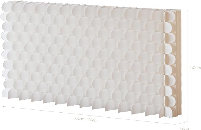 Foldable Room Divider Privacy Screens Movable Temporary Wall Space Partition, 5.25~9.19 FT Tall, 6.56~16.5 FT Width, Choice of Various Sizes and Styles