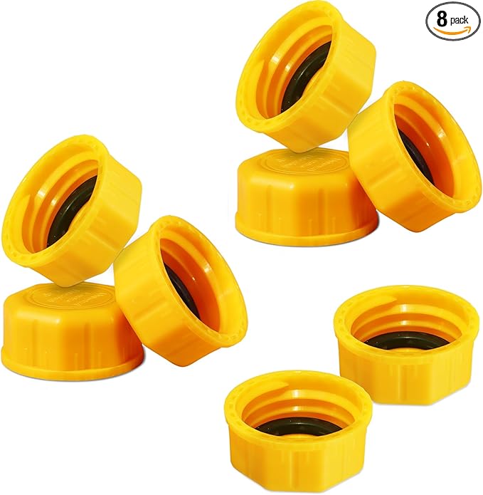 8 PCS Gas Can Cap for Universal 5 Gallon Gasoline Containers - Plastic Gas Can Caps for Improved Sealing and Transportation - Gas Can Accessories Replacement Lids