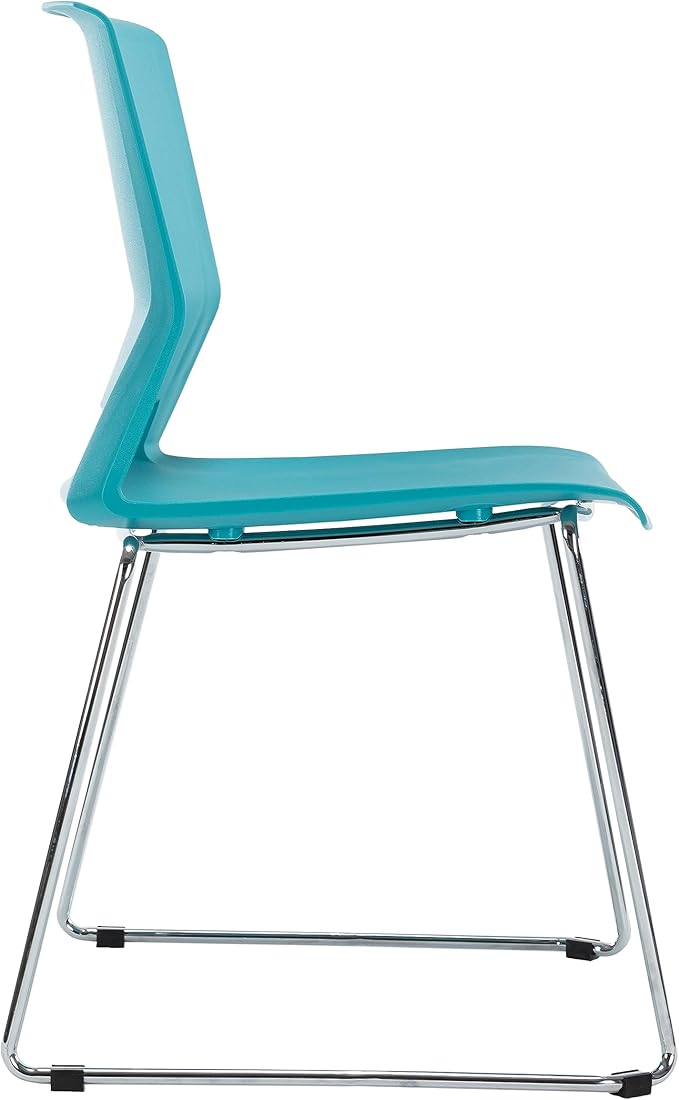Sidanli Blue Stacking Chairs-Set of 4