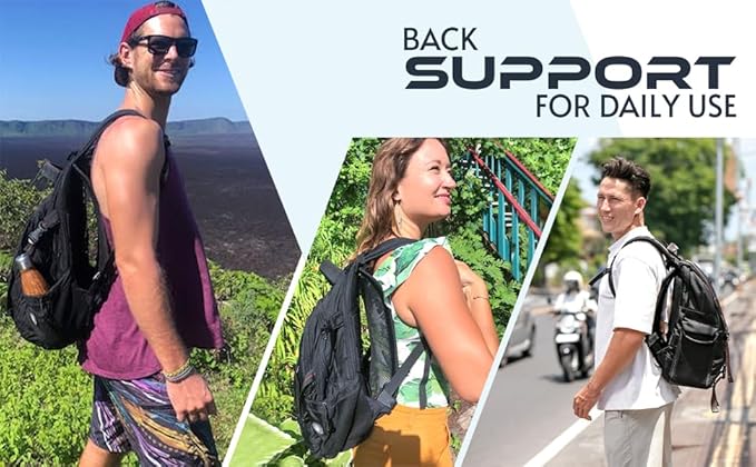 VentaPak Lightweight Ventilation Backpack Spacer - Smaller Support Ventilation Frame for Hiking & Biking Backpacks Small Size 5'6" Torso or Under, Airflow & Reduced Sweat