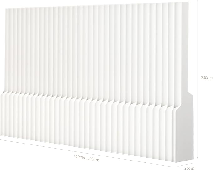 Foldable Room Divider Privacy Screens Movable Temporary Wall Space Partition, 5.25~9.19 FT Tall, 6.56~16.4 FT Width, Choice of Various Sizes and Styles