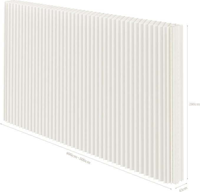 Foldable Room Divider Privacy Screens Movable Temporary Wall Space Partition, 5.25~9.19 FT Tall, 6.56~16.4 FT Width, Choice of Various Sizes and Styles