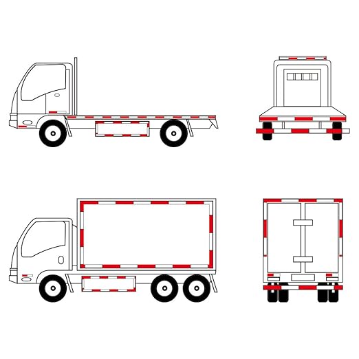 Reflective Tape Outdoor Red White 1 in X 75 FT Waterproof Self Adhesive DOT-C2 Trailer Safety Caution Reflector Dot Tape for Trucks Cars