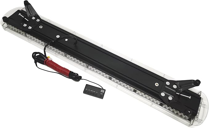 CFLMYYXGS 12V-24V LED Lights Rooftop Emergency Warning Light bar 26 Strobe Patterns Vehicles Security Law Snowplow Tow Trucks Crane Construction Cars Wreckers Beacon Light (108 LED Yellow)