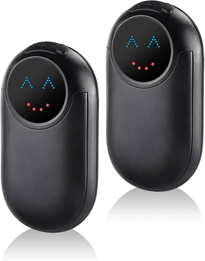 Hand Warmers Rechargeable 2 Pack, 10000mAh Electric Hand Warmers, Reusable Portable Pocket Heater, LED Display & 3 Levels, Gifts for Christmas, Outdoor, Golf, Travel, Hunting, Camping