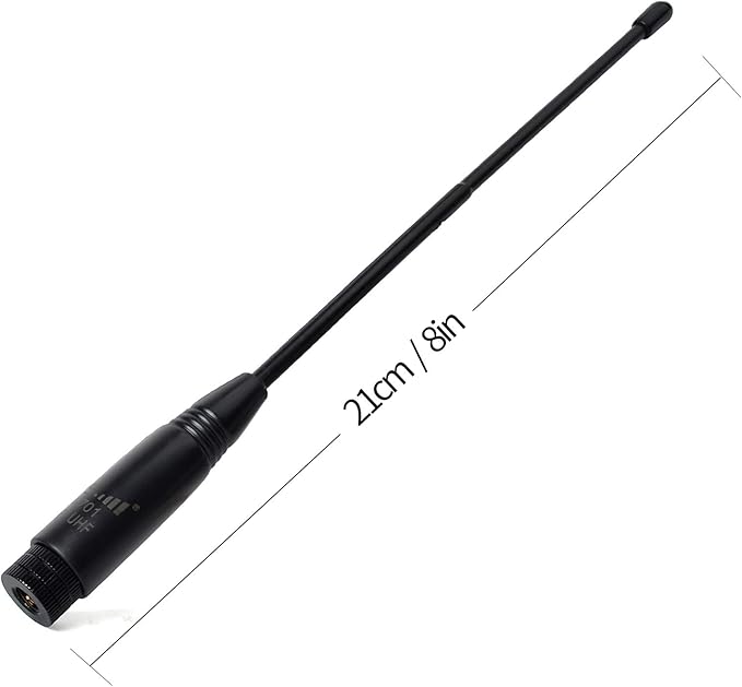 HYS NA-701 Walkie Talkie Antenna Dual Band 2meter 70cm Two Way Radio Replacement Antenna with SMA Male Connector for Wouxun KG-UV6D KG-UV8D TYT UV380 UV8000E Yaesu VX-6R FT-3DR FT-60R Handheld Radios