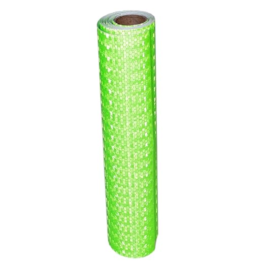 Reflective Tape Green 10 inch, Outdoor Waterproof High Visibility Warning Industrial Marking Tape, Safety Stickers (11 feet)