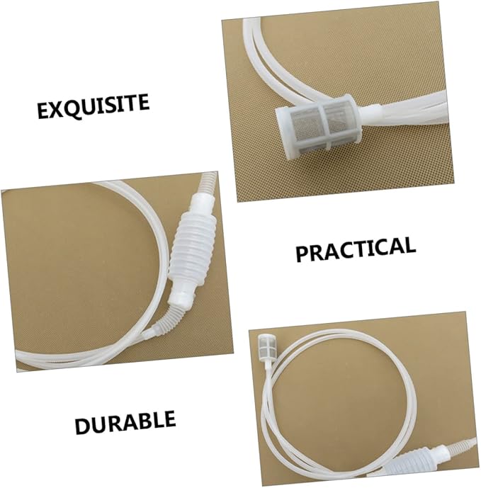2pcs Oil Transfer Siphon Pump Filter Manual Hand Pump for Water Fuel Oil and Liquid Transfer High Flow Design for Emergency and Travel Use