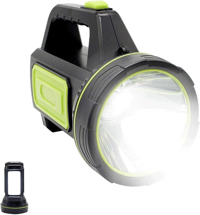 LED Searchlights Handheld Lantern, 13000LM 2 Modes USB Rechargeable LED Flashlights, High Power Outdoors Camping Hunting Lamp, Portable Spotlight Work Light for Indoor Outdoor Emergency