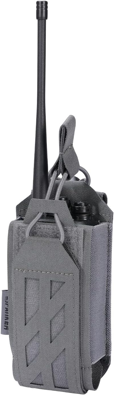 EXCELLENT ELITE SPANKER Tactical Universal Radio Holster Holder Molle Radio Pouch Adjustable for Duty Belt,Vest for Two Ways Walkie Talkie