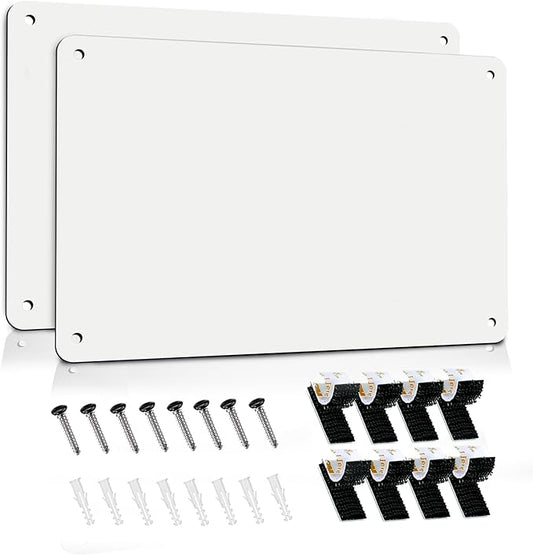 2Pack Magnetic Board 17.5" x 11.4" Magnet Bulletin Board is Suitable for displaying Notes, Photos,Magnetic Letters,Suitable for Walls, refrigerators, cabinets, etc