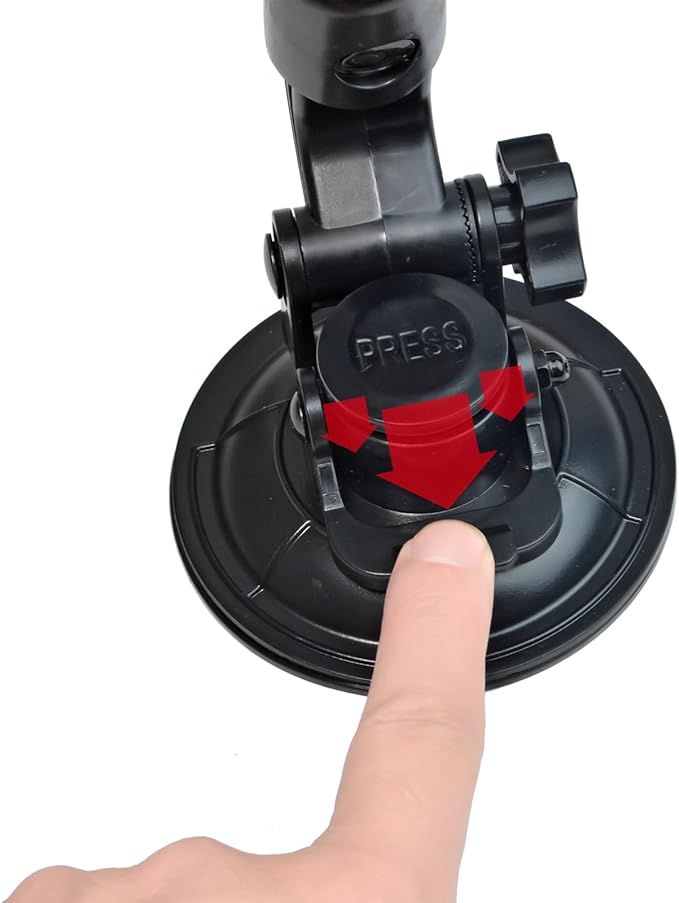 TWAYRDIO Windshield/Dashboard Mount Base, Adjustable Angle Suction Cup Holder Mounting Bracket for BaoFeng Retevis Motorola Talkabout Yaesu Handhelds HT Walkie Talkie Two Way Radio