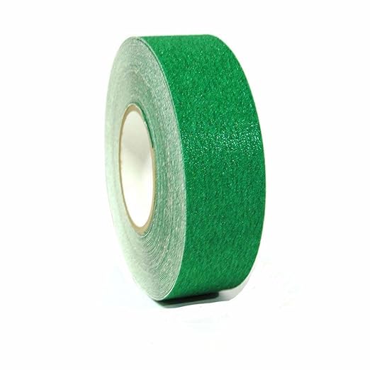GGR Supplies T.R.U. NST-20C Green Non-Skid Tape 2 in. Wide x 60 ft. Length Safety Way 60 Grit Anti Slip Traction Tape 32 Mil