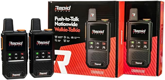 Nationwide LTE Walkie-Talkie - Two-Way Radio - Unlimited Range POC Two Way Radios Set
