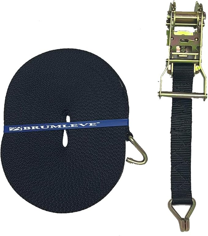 Brumleve Center Ridge Strap Kit with Ratchet, 1 inch x 46 feet/Wire Hooks