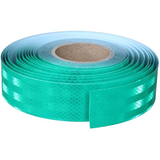 Non Fading Reflective Tape Green 2 inch Wide, Outdoor Waterproof High Visibility Safety Warning Reflector Sticker Strips (168 feet)