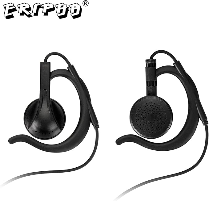 Earpiece VOX for Midland GXT1000VP4 Walkie Talkie 2 Way Radio Ear-Clip Headset with PTT Mic LXT500VP3 GXT1050VP4 GXT1000XB (1 Pack)
