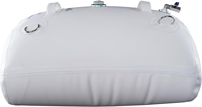 Marine Fuel Bladder for Boat Gas Diesel Fuel Emergency Tanks Auxiliary Fuel Bladder Kit for Extended Range Fishing, Yachting, Sailing, Ferrying, Cruising Trips(White, 30 Gallons)
