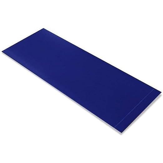 Mighty Line Floor Marking Tape Strips for Safety, Caution, Warning, Heavy-Duty, Peel and Stick, Adhesive, Industrial Quality, Blue, 6" by 10"