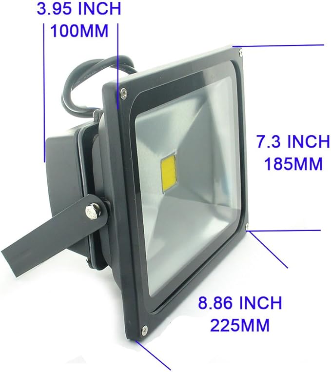 QUANS 30W Watt Cool White 12V 24V AC DC Ultra Bright LED Security Wash Flood Light Floodlight Lamp High Power Black Case Waterproof IP65 Work in The Rain Superbright 6000K, 12-24V Input Low Voltage