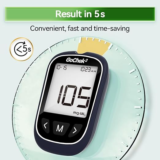 MicroTech Blood Glucose Monitor Kit 100 Strips & Lancets, No Coding, 500 Storage, Wider HCT for Family