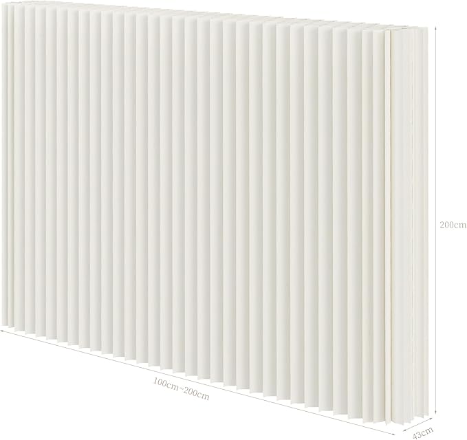 Foldable Room Divider Privacy Screens Movable Temporary Wall Space Partition, 5.25~9.19 FT Tall, 6.56~16.4 FT Width, Choice of Various Sizes and Styles