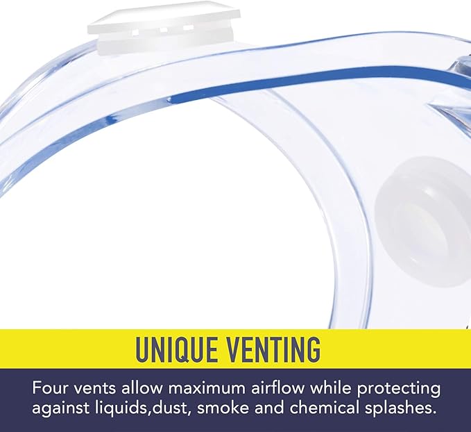 YunTuo 10 Pack Anti-fog Protective Safety Goggles,Safety Glasses,For Industrial,Family Work