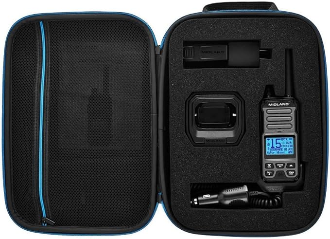 Midland GXT67 PRO 5W GMRS Radio - Two-Way Midland Walkie Talkie - Repeater Capable, IP67 Waterproof, Active Noise Canceling, Hands-Free Operation, 99 Channels, 16-Hour Battery - 6 Pack