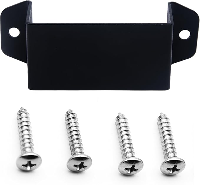 LUITON Universal Radio Hanger Holder Mount, Handheld Radio Holder Mount with Self-Adhesive Tape and Self-Tapping Screws Compatible with Baofeng Midland Kenwood Motorola CB Handheld Radio(1 Pack)