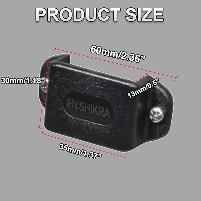 Universal Ham Radio Hanger Holder Mount with Adhesive Back, Pre Drill Holes with Self-Tapping Screw for Baofeng Midland Kenwood Motorola Talkabout Cobra CB Handheld Walkie-Talkie