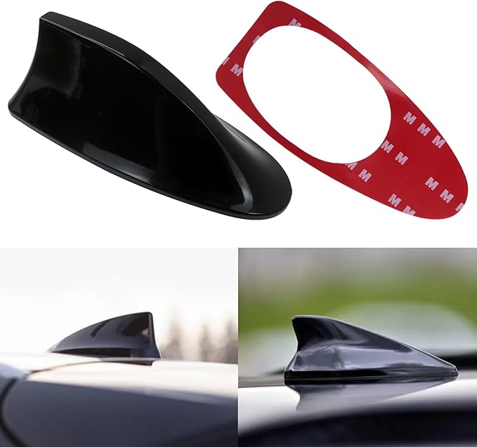 for Preferred Sedan 4-Door Ultimate Hatchback4-Door Ultimate Sedan 4-Door Radio Aerial Signal Antenna FM/AM H Fit for Hyundai Kia Roof Shark Fin Vortex Black