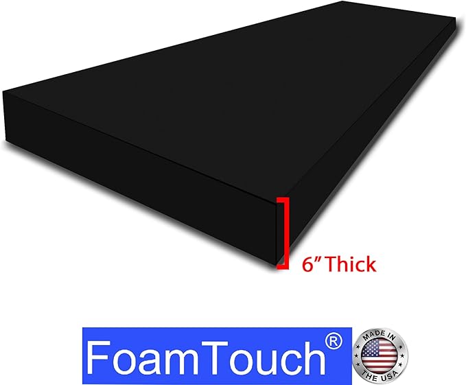 FoamTouch 6" Gel-Memory-Foam-Mattress No Cover