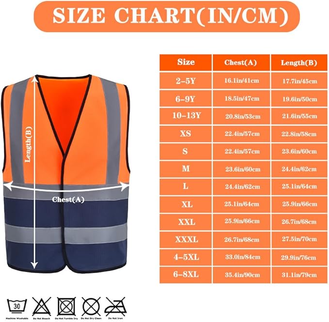 AK Safety Vest- Reflective, Personalized Hi Viz Vests with Custom Logo