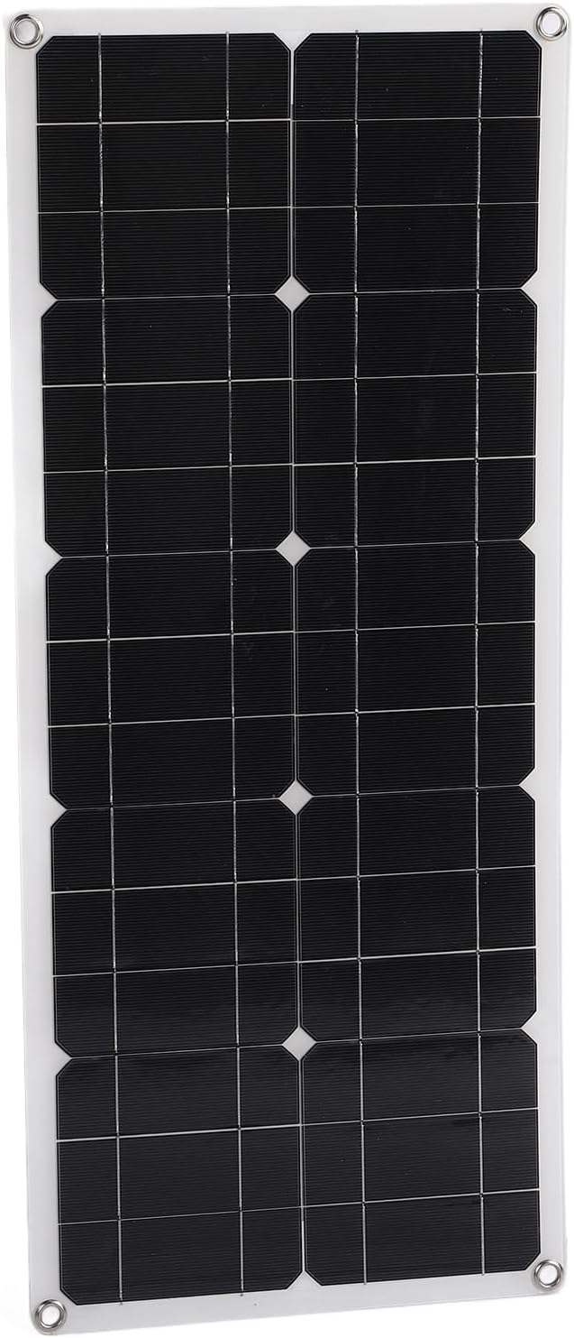Asixxsix Solar Panel Kit, 100W OBD Plug Solar Charge Controller Foldable Panel Energy Storage Flexible, Monocrystalline Kit for Outdoor RV Boat