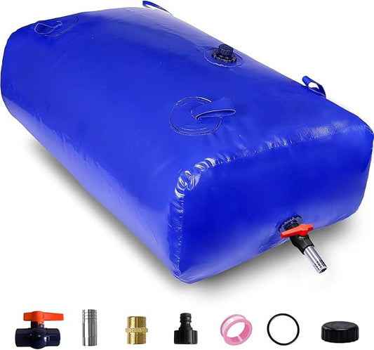240 L/63.4 gal Water Bladder Storage Containers, Foldable Portable Water Tank Large Capacity Soft Water Bag, Drought Resistance, Fire Prevention, Emergency Water