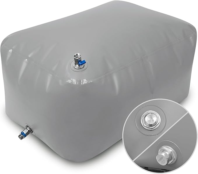 Water Storage Bladder for Drinking, TPU Water Bladder Tank, No BPA & PVC Portable Collapsible Flexible Container for RV Camping, Emergency Water Supply & Irrigation, Food-grade Materials, 100 Gallon
