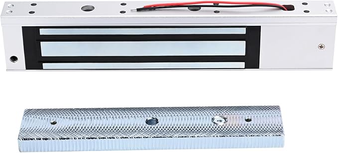 Waterproof Fingerprint Access Control Kit, 600LBS Holding Force NC Mode Magnetic Lock, IP68 Metal Keypad Supports Fingerprint, Password, RFID Card & Remote Unlock for Door Security