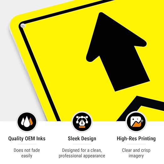 Shelter in Place with Up Arrow Sign, 10x7 Inches, Rust Free .040 Aluminum, Fade Resistant, Made in USA by Sigo Signs