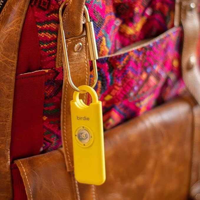 She’s Birdie–The Original Personal Safety Alarm for Women by Women–Loud Siren, Strobe Light and Key Chain in a Variety of Colors (Lemon)